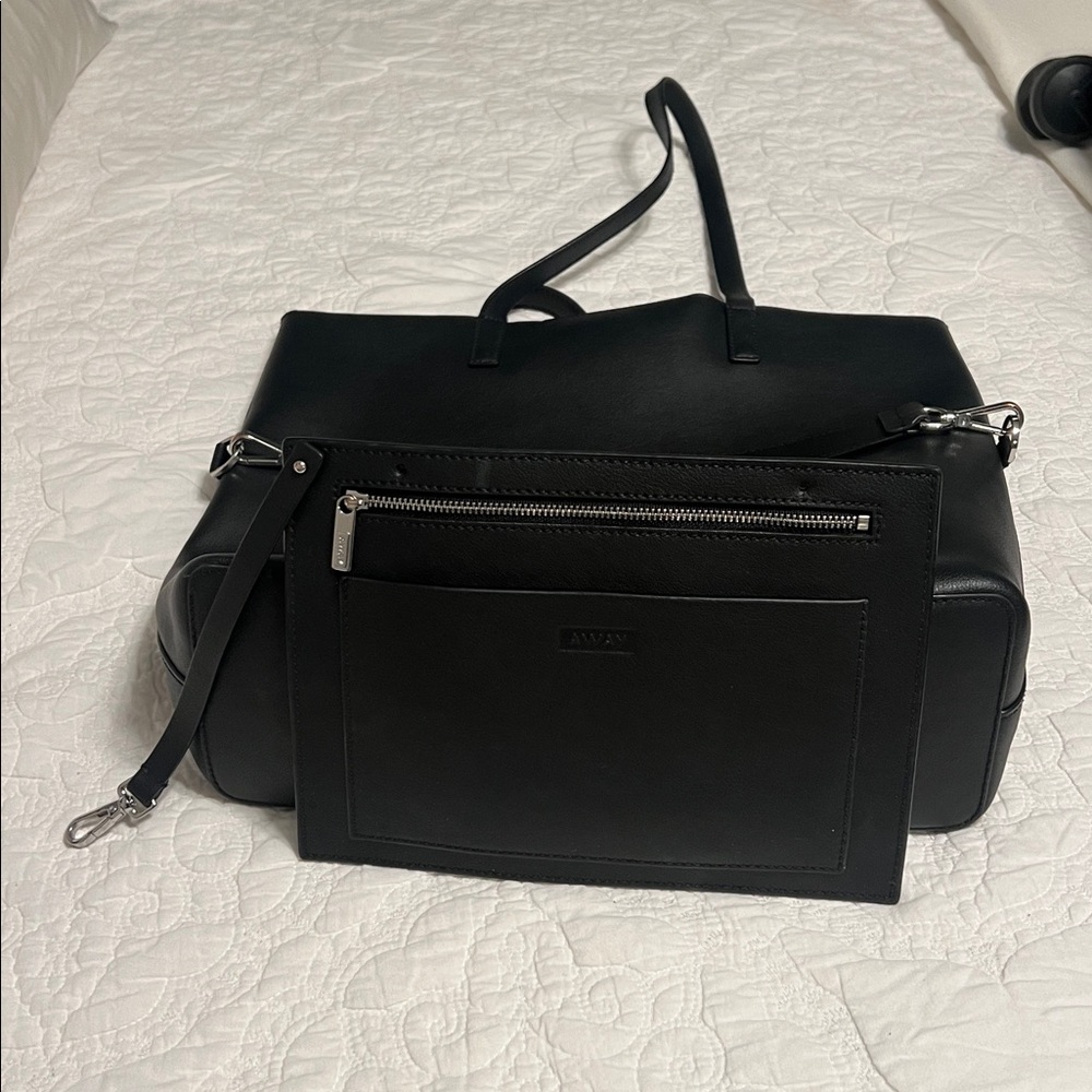 Away Launched Leather Tote monogram with LKV (HAS BEEN BLOCKED OUT SEE PHOTOS) - Picture 3 of 8